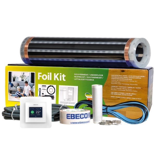 Ebeco Foil Kit 500 Golvvärmepaket för trä & laminat 14 m²