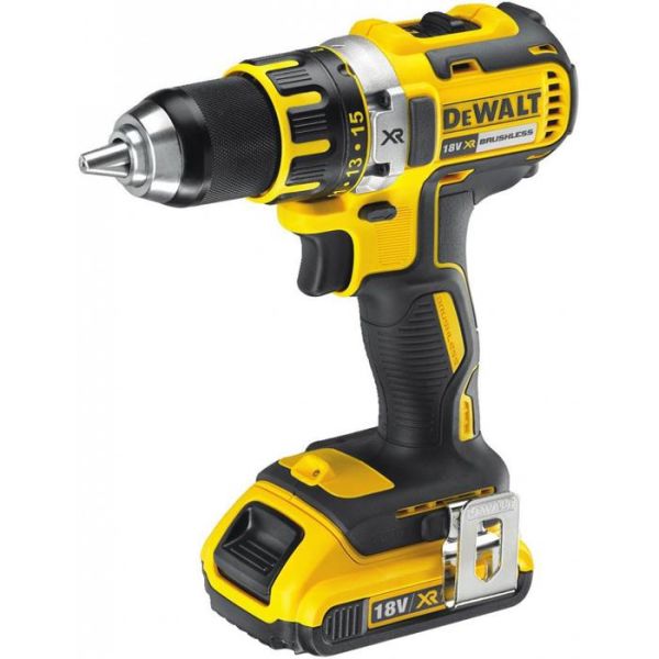 Dewalt DCD790D2 Skruvdragare med 2 st 2,0 Ah batterier och laddare