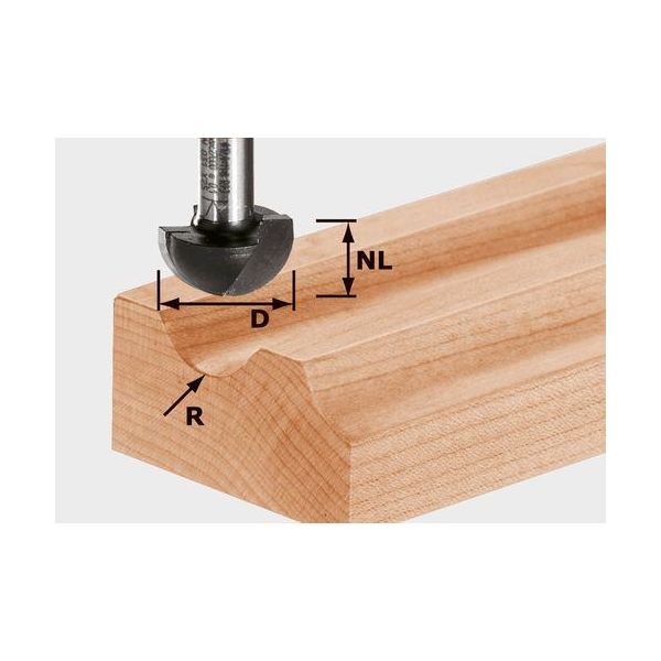 Festool HW S12 D30/20/R15 Hålkälsfräs 12mm spindel