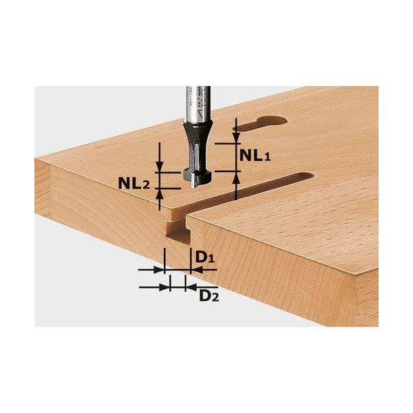 Festool HW S8 D10,5/NL13 T-notfräs 8mm spindel