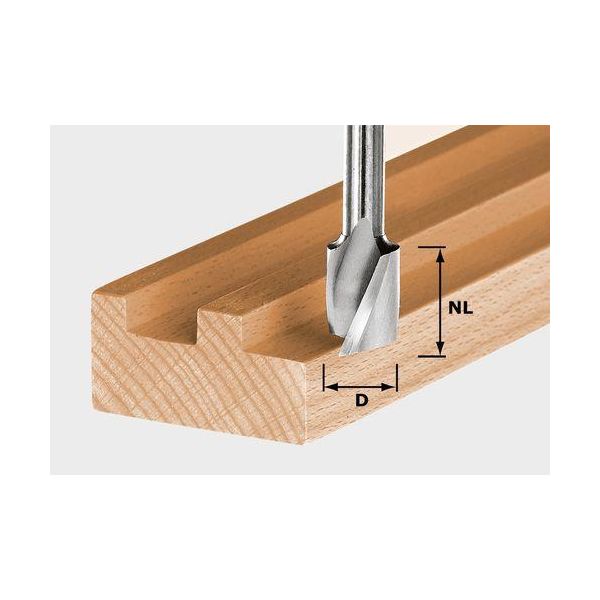 Festool HW Spi S8 D4/10 Spiralnotfräs 8mm spindel