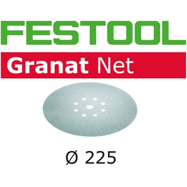 Festool STF D225 GR NET Nätslippapper 225mm 8-hålat 25-pack P150
