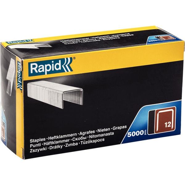 Rapid Nr 12 Bredtrådsklammer 10 mm 5000-pack