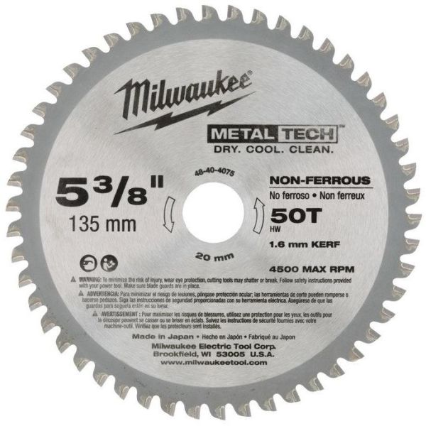 Milwaukee 48404075 Sågklinga 135x20mm 50T