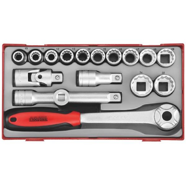 Teng Tools TT1218 Hylsnyckelsats 18 delar