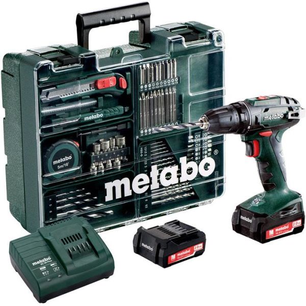Metabo BS 14.4 SET Skruvdragare med tillbehör batteri och laddare