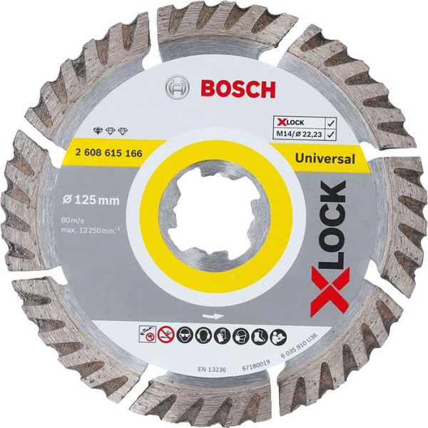 Bosch Standard for Universal Diamantkapskiva med X-LOCK 125 × 22,23 × 2 × 10 mm