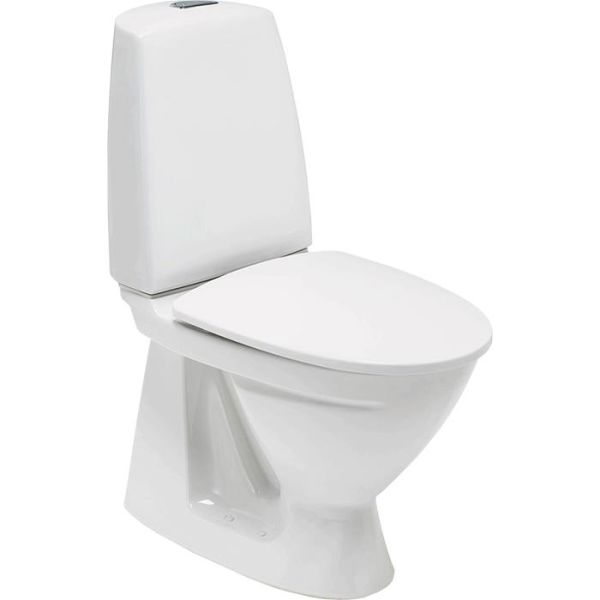 Ifö Sign 6860 Toalettstol vit med S-lås enkelspolning