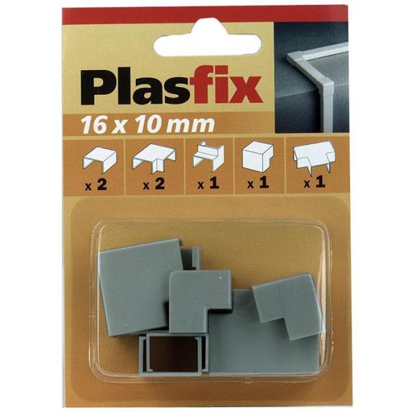 Plasfix 3420-7G Skarv- och hörnbit till Plasfix 16 x 10 mm Aluminiumfärgad