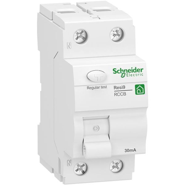 Schneider Electric Resi9 Jordfelsbrytare 2-pol 25 A