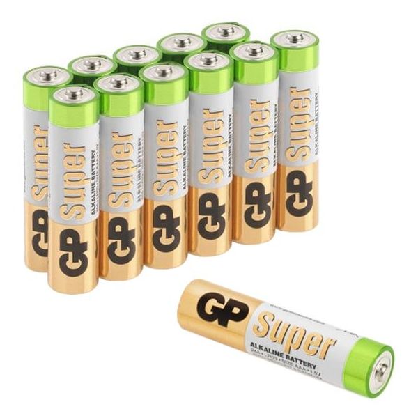 GP Batteries Super Alkaline 24A-S12/LR03 Batteri alkaliskt AAA 12-pack
