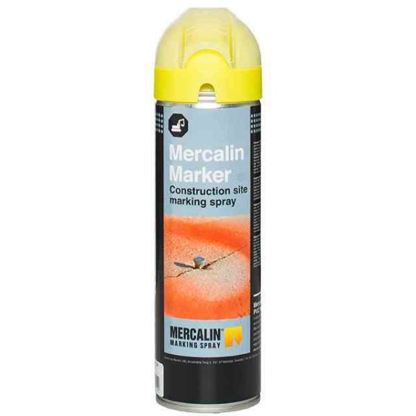 Mercalin Marker Märkfärg fluorescerande 500 ml Gul