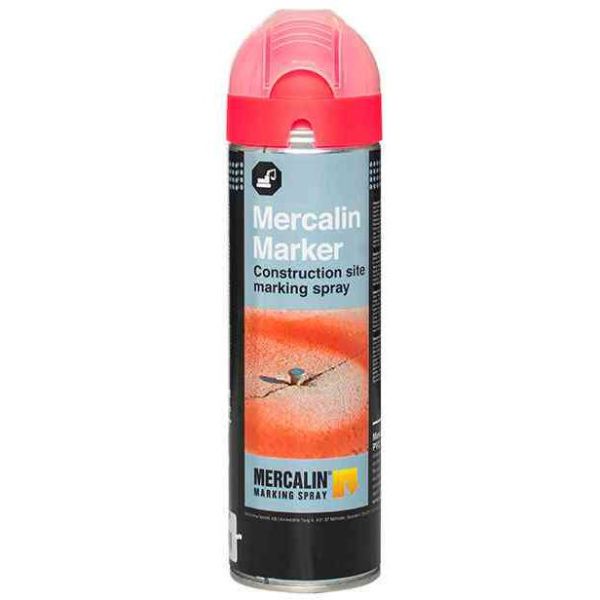 Mercalin Marker Märkfärg fluorescerande 500 ml Röd