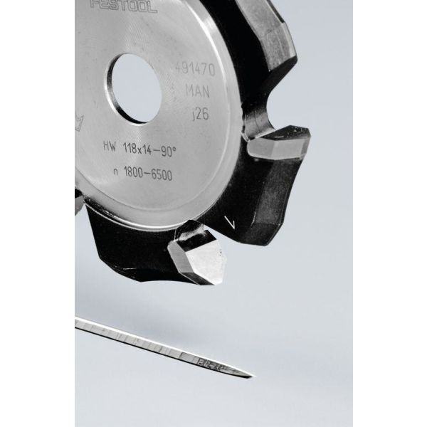 Festool HW 118×14-90° V-notfräs aluminium