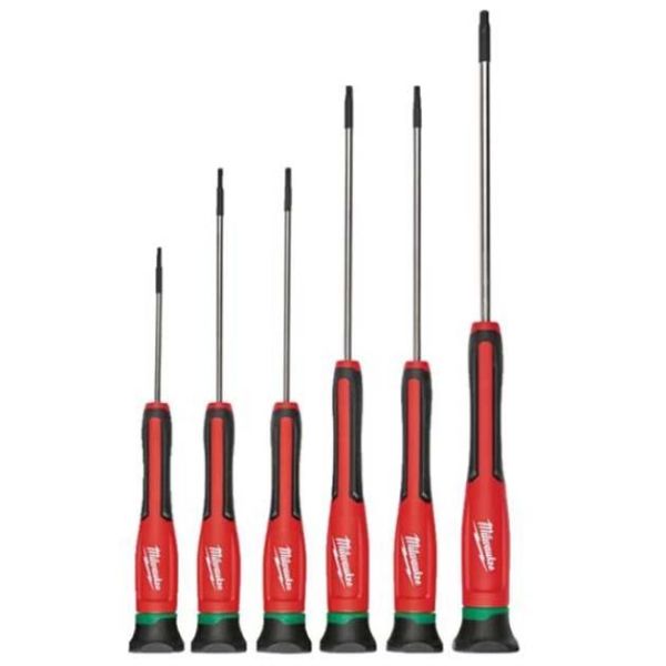 Milwaukee Precision Precisionsskruvmejselsats 6-pack