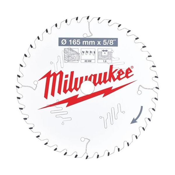 Milwaukee CSB P W Sågklinga 165×1,6×20 mm 40T