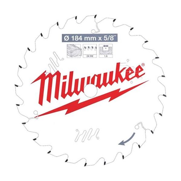 Milwaukee CSB P W Sågklinga 184×1,6×15,87 mm 24T