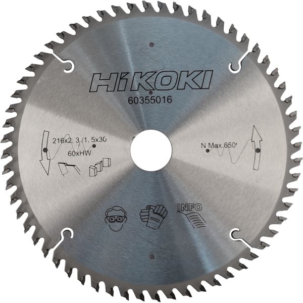 HiKOKI 60355016 Sågklinga 216×2,3 60T