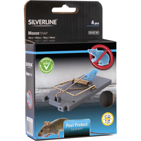 Silverline Brave Musfälla 4-pack