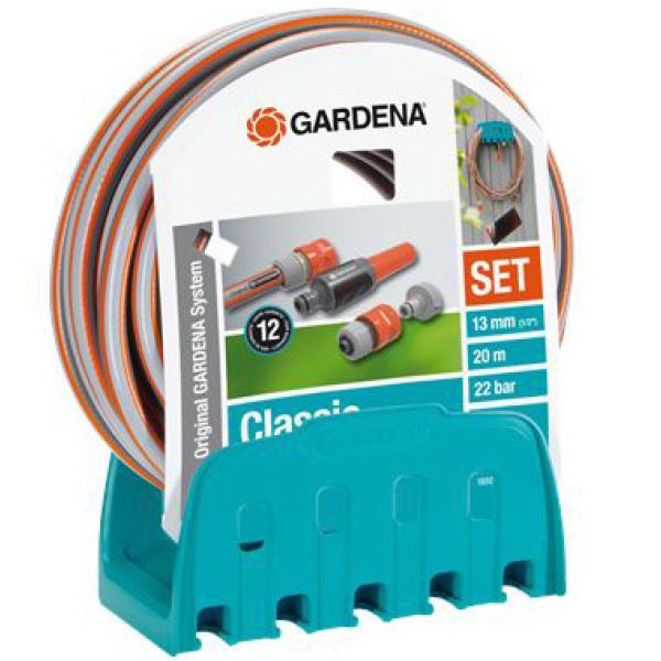 Gardena 18005-20 Slangset 20 m 1/2″ med slanghängare