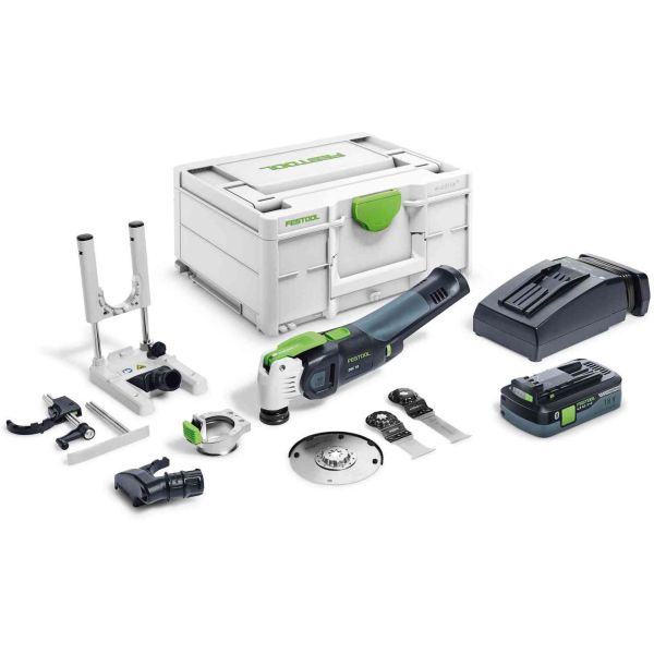 Festool OSC 18 HPC 4,0 EI-Set VECTURO Multiverktyg med batteri och laddare