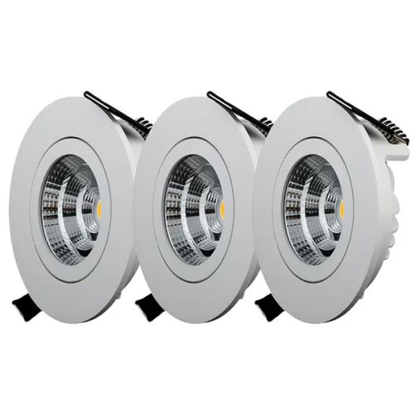 Designlight QB-301MW Downlight tilt 3-pack 2700K