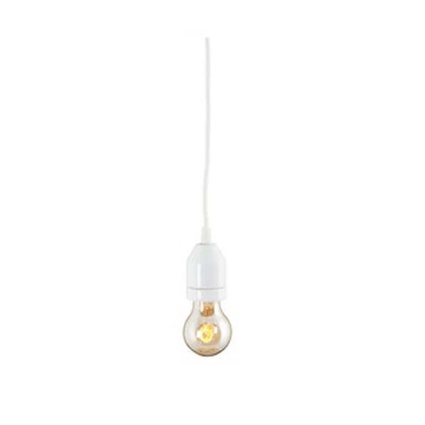 Ifö Electric Klack Pendelarmatur E27 porslin takplugg Vit/vit