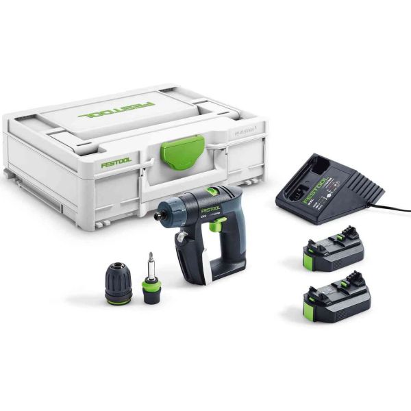 Festool CXS 2,6-Plus Skruvdragare med batteri och laddare