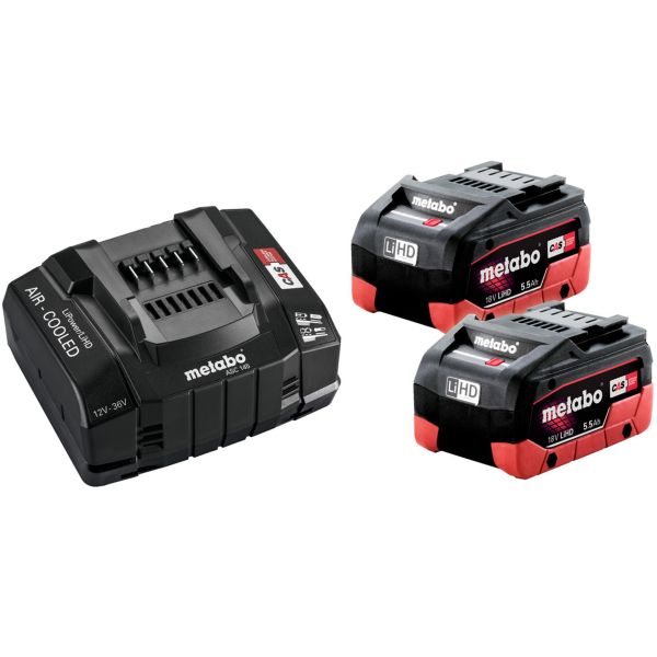 Metabo 685190000 Laddpaket 2 st. batterier 5.5 Ah + 1 st. snabbladdare