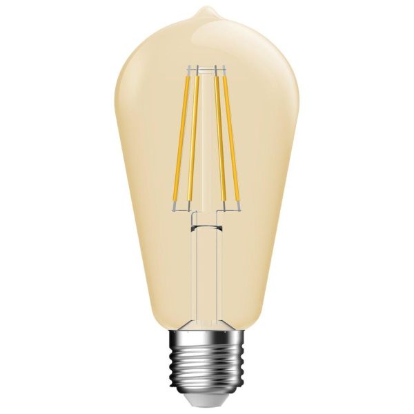 Nordlux DECO CLASSIC EDISON LED-lampa E27 guldfärgat