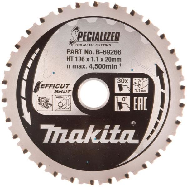 Makita B-69266 Sågklinga 136 mm för metall