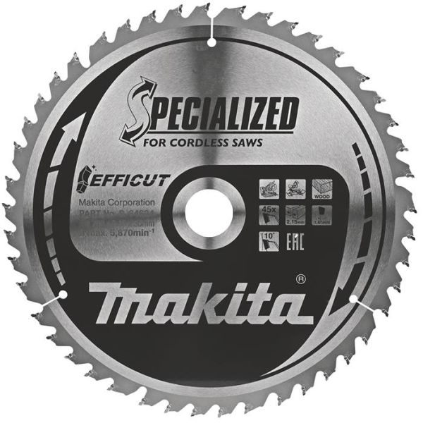 Makita B-64624 Sågklinga 260 mm 45 tänder