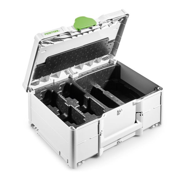 Festool SYS3 M 187 ENG 18V Systainer insats för 4 batterier och 2 laddare