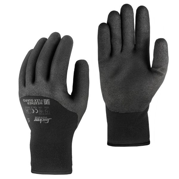 Snickers Workwear 9325 Weather Flex Guard Handske svart/svart 7