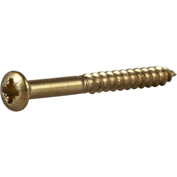 ESSVE 525181 Träskruv TKFX, mässing 4 x 40 mm, 6-pack