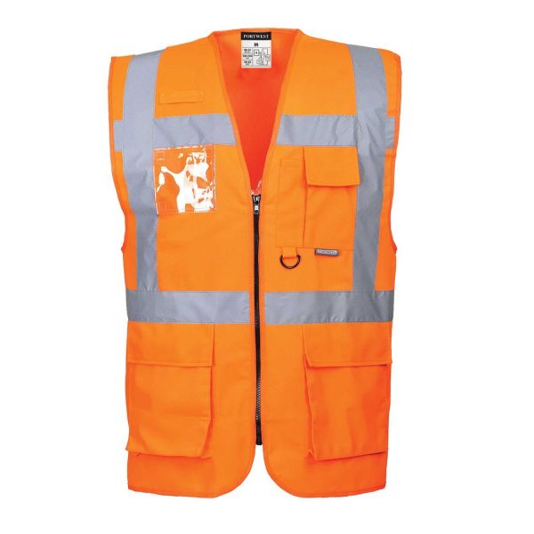 Portwest Berlin Executive Väst Hi-Vis orange Hi-Vis Orange