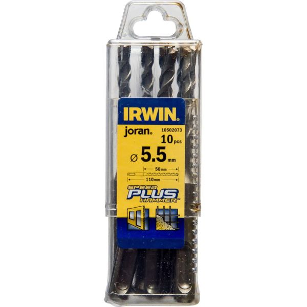 Irwin 10502073 Borr Ø5,5 mm SpeedHammer Plus 10-pack Längd: 110 mm