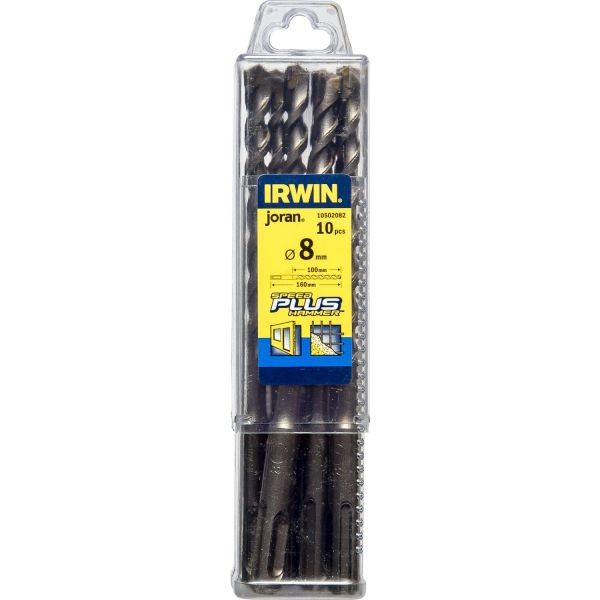 Irwin 10502082 Borr Ø8 mm SpeedHammer Plus 10-pack Längd: 160 mm