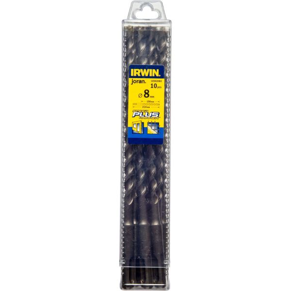 Irwin 10502083 Borr Ø8 mm SpeedHammer Plus 10-pack Längd: 210 mm