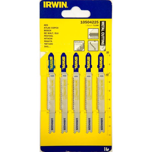 Irwin 10504225 Sticksågsblad 92 mm 11-13 TPI 5-pack