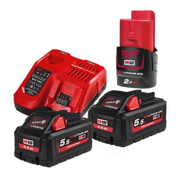 Milwaukee M18 HNRG-552 Laddpaket