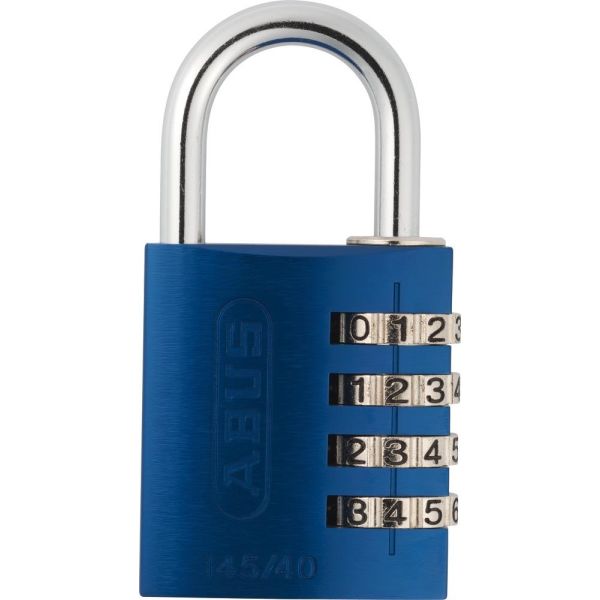 ABUS 145/40 Kombinationslås 40 mm 4 rullar Blå