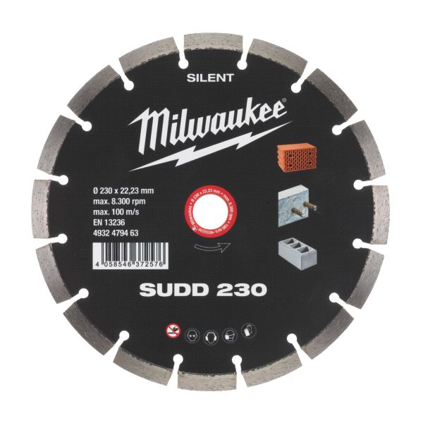 Milwaukee 4932479463 SUDD SILENT Diamantkapskiva skivdiameter 230 mm