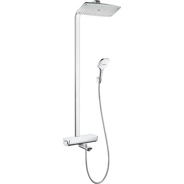 Hansgrohe Raindance E Showerpipe 361 Takduschset krom/vit 150 c/c