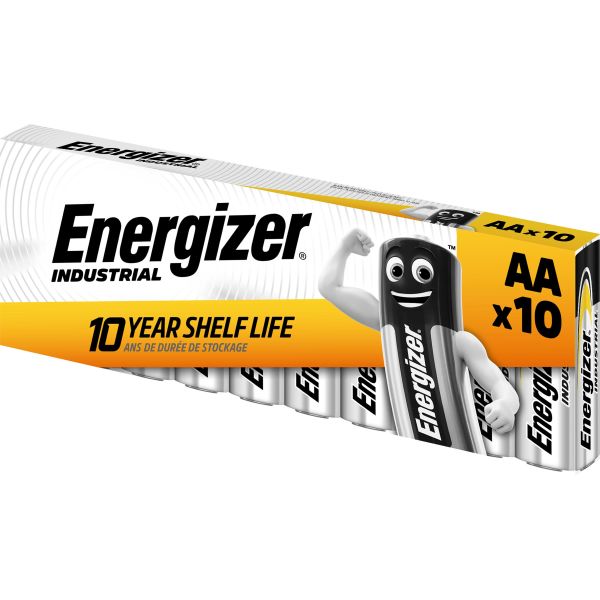 Energizer Industrial Batteri alkaliskt AA/LR06 10-pack
