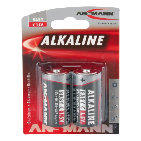 Ansmann 1513-0000 Batteri alkaliskt Baby C/LR14 2-pack