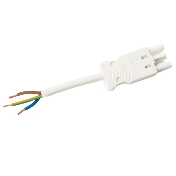 Gycom 128312 Anslutningskabel hona-fri 1.5 mm² 3 meter IP20 3-pol 1.27 kWh