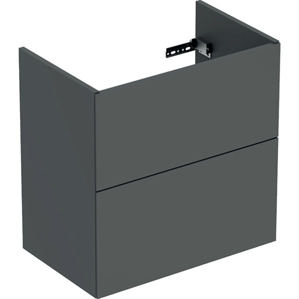 Ifö Elegant Tvättställsskåp 2 lådor gråmatt Bredd: 60 cm