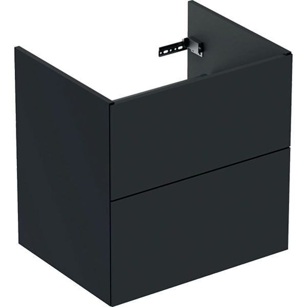 Ifö Elegant Tvättställsskåp 2 lådor svart