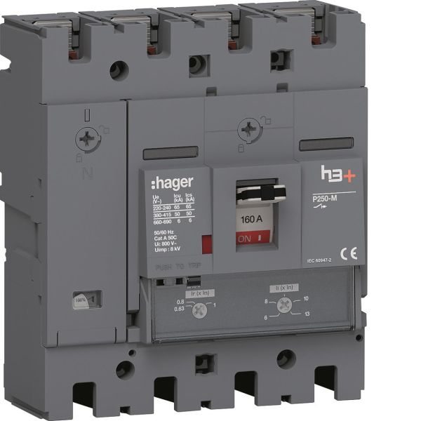 Hager HMT161DR Effektbrytare H3+T/M 50kA